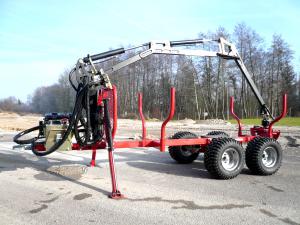 Remorque grue forestiere quad Remorque grue forestiere quad