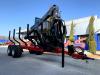 Remorque forestiere CMS BP135 avec grue 745 PRO