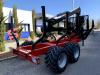 Remorque forestiere CMS BP135 avec grue 745 PRO ranchers
