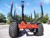Remorque forestiere CMS BP160 SP avec grue 855 pare choc replié