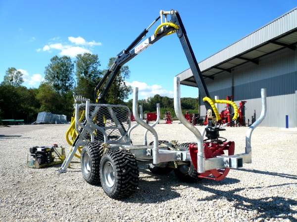 Remorque Grue Forestière Quad Matériel Forestier Cms